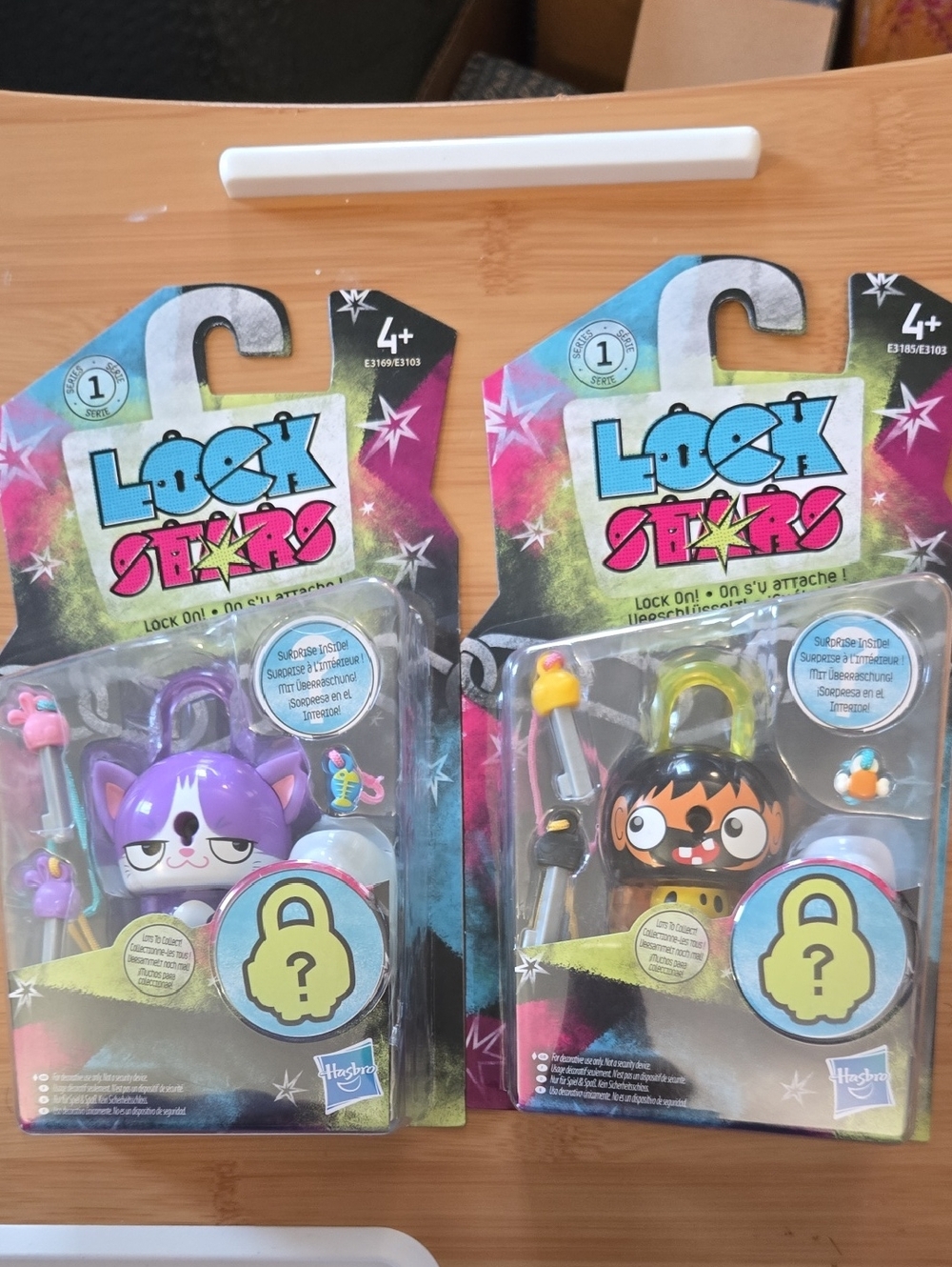 Hasbro Lock Stars Colorful Purple & Orange Character Lock Set Duo